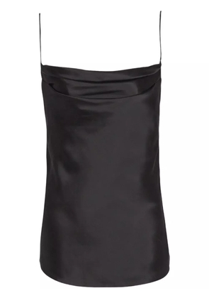 Balmain draped satin top - Black