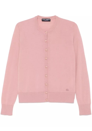 Dolce & Gabbana DNA virgin-wool cardigan - Pink