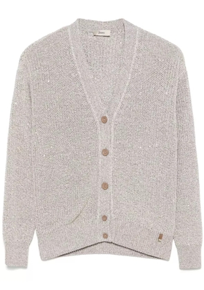 Herno sequin-embellished cardigan - Neutrals