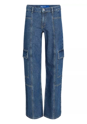 Karl Lagerfeld Jeans mid-rise cargo jeans - Blue