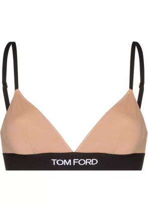 TOM FORD logo-underband triangle bra - Pink