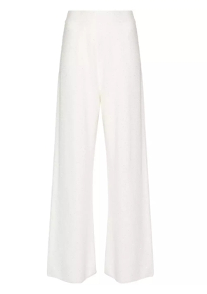 Fabiana Filippi sequin-embellished knitted trousers - Neutrals
