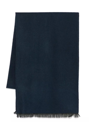 REMUS UOMO logo-patch scarf - Blue