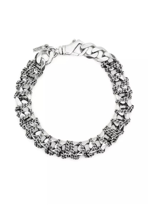 Emanuele Bicocchi chain-link wrap bracelet - Silver