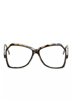 Cazal tortoiseshell oversized glasses - Black