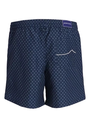 Jacob Cohën floral-print swim shorts - Blue