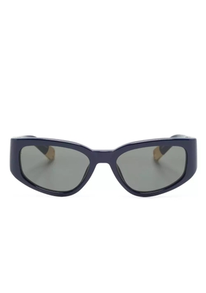 Jacquemus rectangle-frame sunglasses - Blue