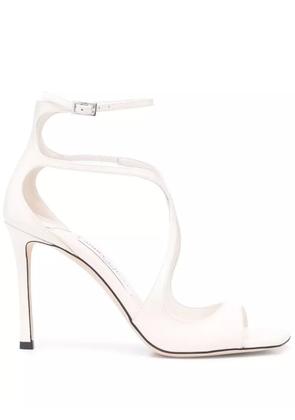 Jimmy Choo Azia 95mm square-toe sandals - White