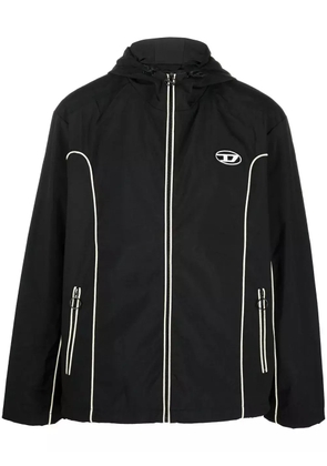 Diesel J-Hives logo-appliqué windbreaker - Black