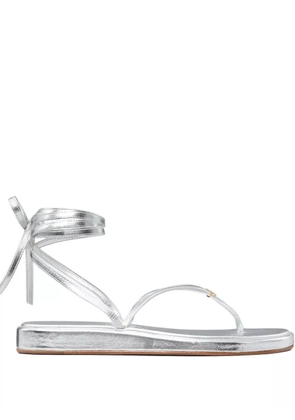 Tory Burch Capri metallic strappy sandals - Silver
