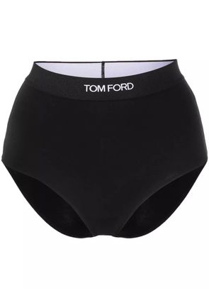 TOM FORD logo-waist briefs - Black