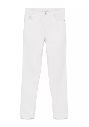 Brunello Cucinelli corduroy trousers - White