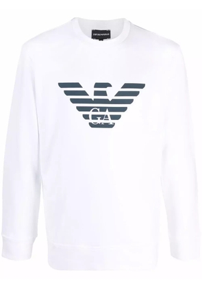 Emporio Armani logo-printed sweatshirt - White