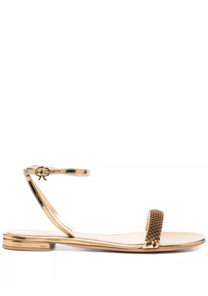 Gianvito Rossi sequin-embellished sandals - Gold