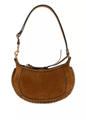 ISABEL MARANT Oskan Moon suede shoulder bag - Brown