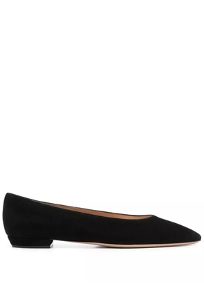 Gianvito Rossi nubuck ballet flats - Black