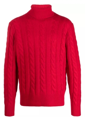 Polo Ralph Lauren cable-knit roll-neck jumper - Red