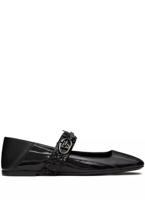 Valentino Garavani VLogo Locket Mary-Jane ballet flats - Black