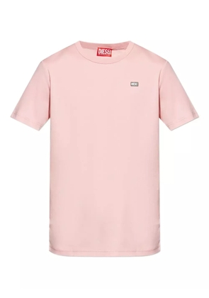 Diesel T-Miegor-K77 logo-patch cotton T-shirt - Pink