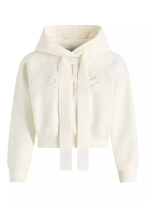 Patou logo-embroidered hoodie - Neutrals
