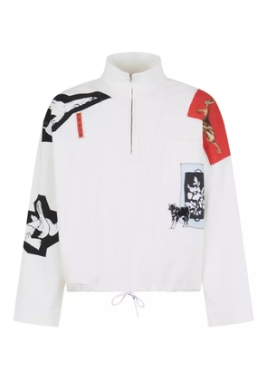Marni graphic-print pullover - White