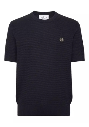 Philipp Plein logo-patch T-shirt - Blue