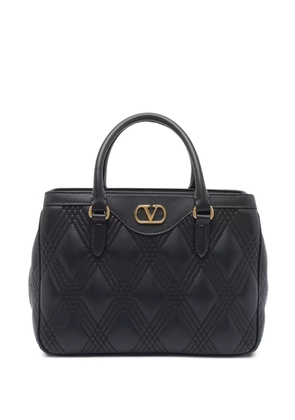 Valentino Garavani VLogo quilted leather handbag - Black