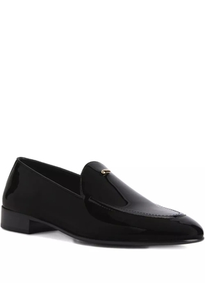Giuseppe Zanotti Gz Jaky patent-leather loafers - Black