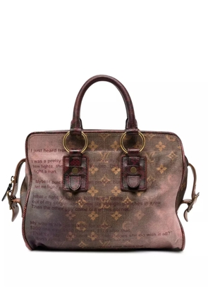 Louis Vuitton Pre-Owned x Richard Prince Graduate Jokes handbag - Red