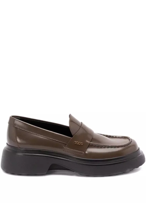 Tod's penny-leather loafers - Brown