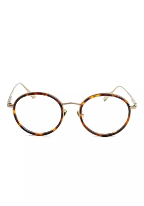 Linda Farrow round-frame glasses - Brown