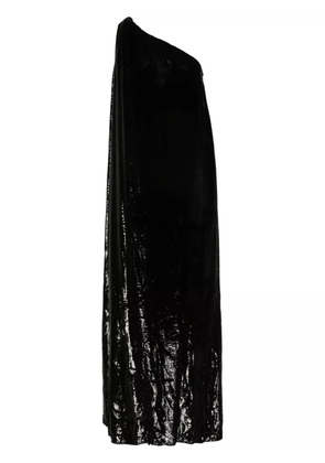 TOM FORD one-shoulder lamé-effect dress - Black