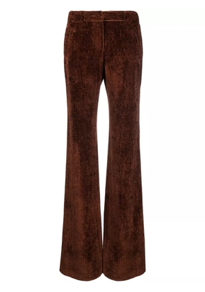 Alberta Ferretti cordoroy flared trousers - Brown