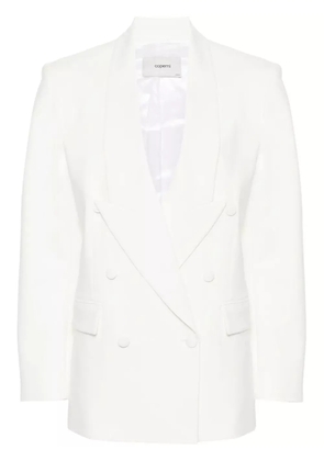 Coperni double-breasted tailored blazer - White
