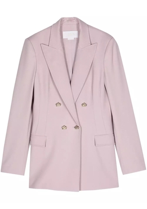 Genny double-breasted blazer - Purple