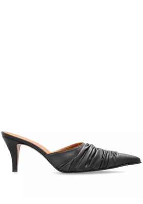 Alexander McQueen 70mm pointed mules - Black