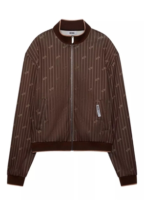 GCDS pinstriped track jacket - Brown