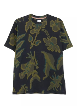 Paul Smith floral-bird print T-shirt - Blue