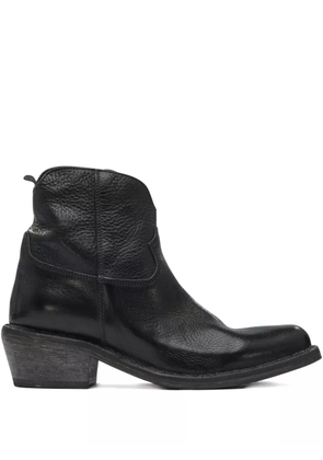 Moma 40mm zip-fastening leather ankle boots - Black