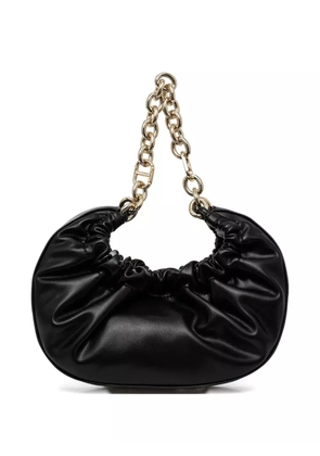 TWINSET chain-strap gathered tote bag - Black