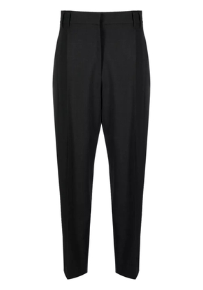 Brunello Cucinelli cropped wool-blend trousers - Black
