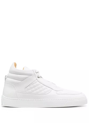 Leandro Lopes quilted high-top sneakers - White