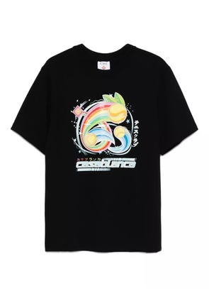 Casablanca rainbow-print T-shirt - Black
