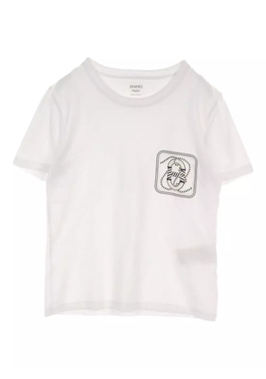 Hermès Pre-Owned 2000s graphic-print cotton T-shirt - White