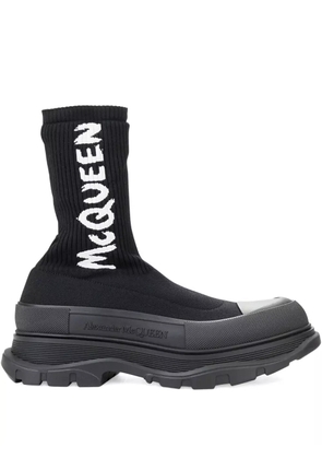 Alexander McQueen tread sock boots - Black