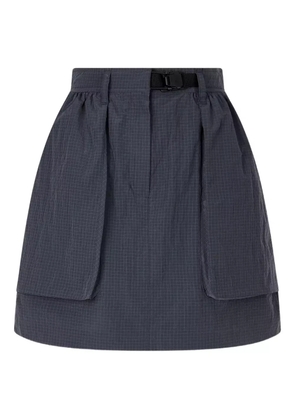 TOMBOY belted pocketed A-line skirt - Grey