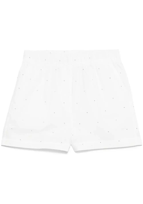 Manuel Ritz studded bermuda shorts - White