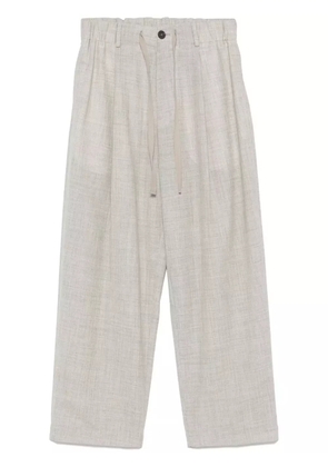 Studio Nicholson drawstring-waistband trousers - Grey