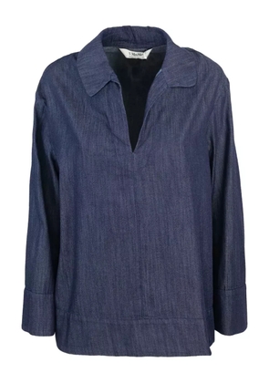 'S Max Mara denim collared top - Blue