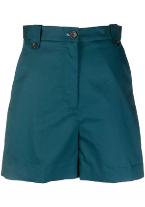 PS Paul Smith hight-waist mini shorts - Blue